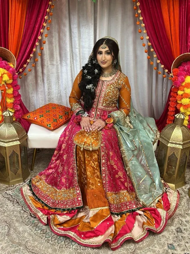 Bridal dresses for dholki in Mississauga